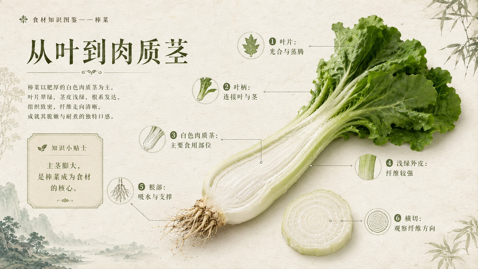 万物知识图鉴系列作品PPT——棒菜 - 预览图5