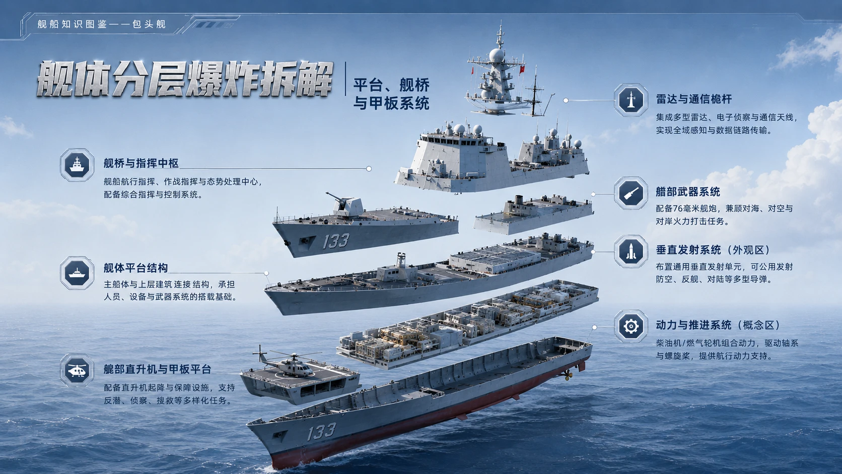 万物知识图鉴系列作品PPT——包头舰 - 预览图5