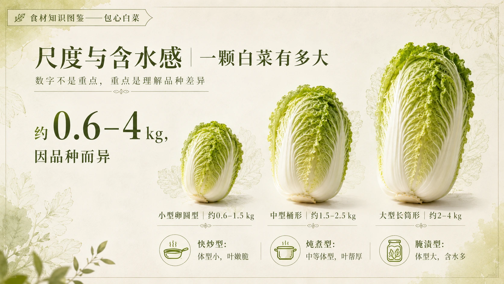 万物知识图鉴系列作品PPT——包心白菜 - 预览图4