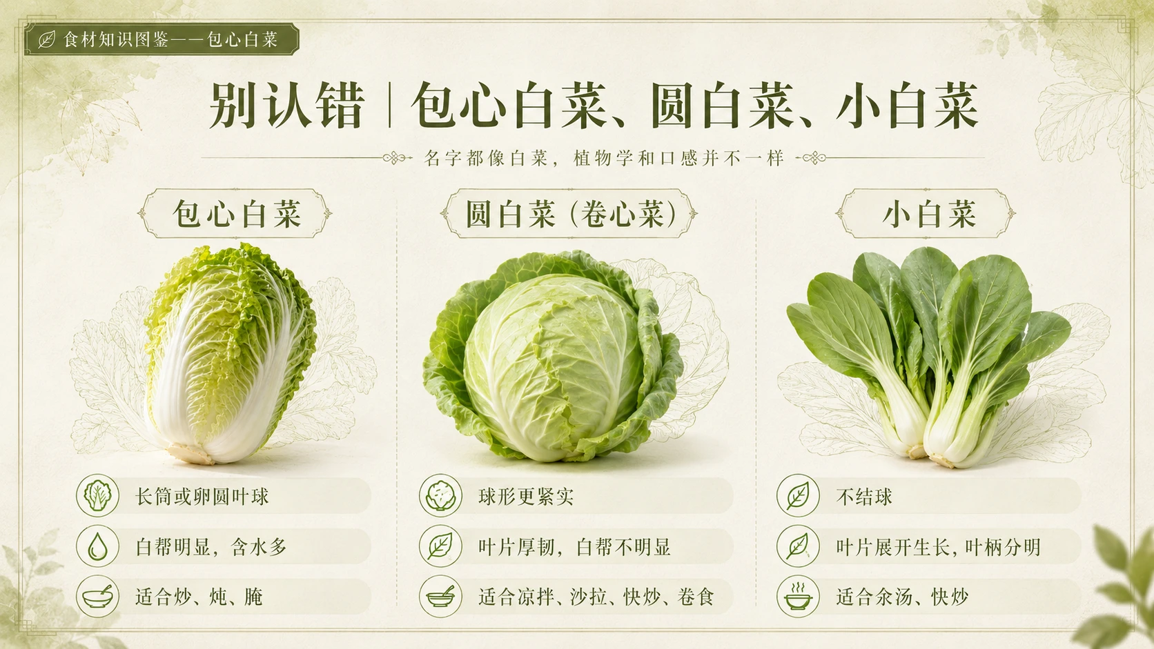 万物知识图鉴系列作品PPT——包心白菜 - 预览图8