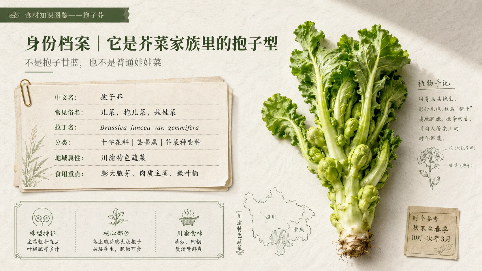 万物知识图鉴系列作品PPT——抱子芥 - 预览图2