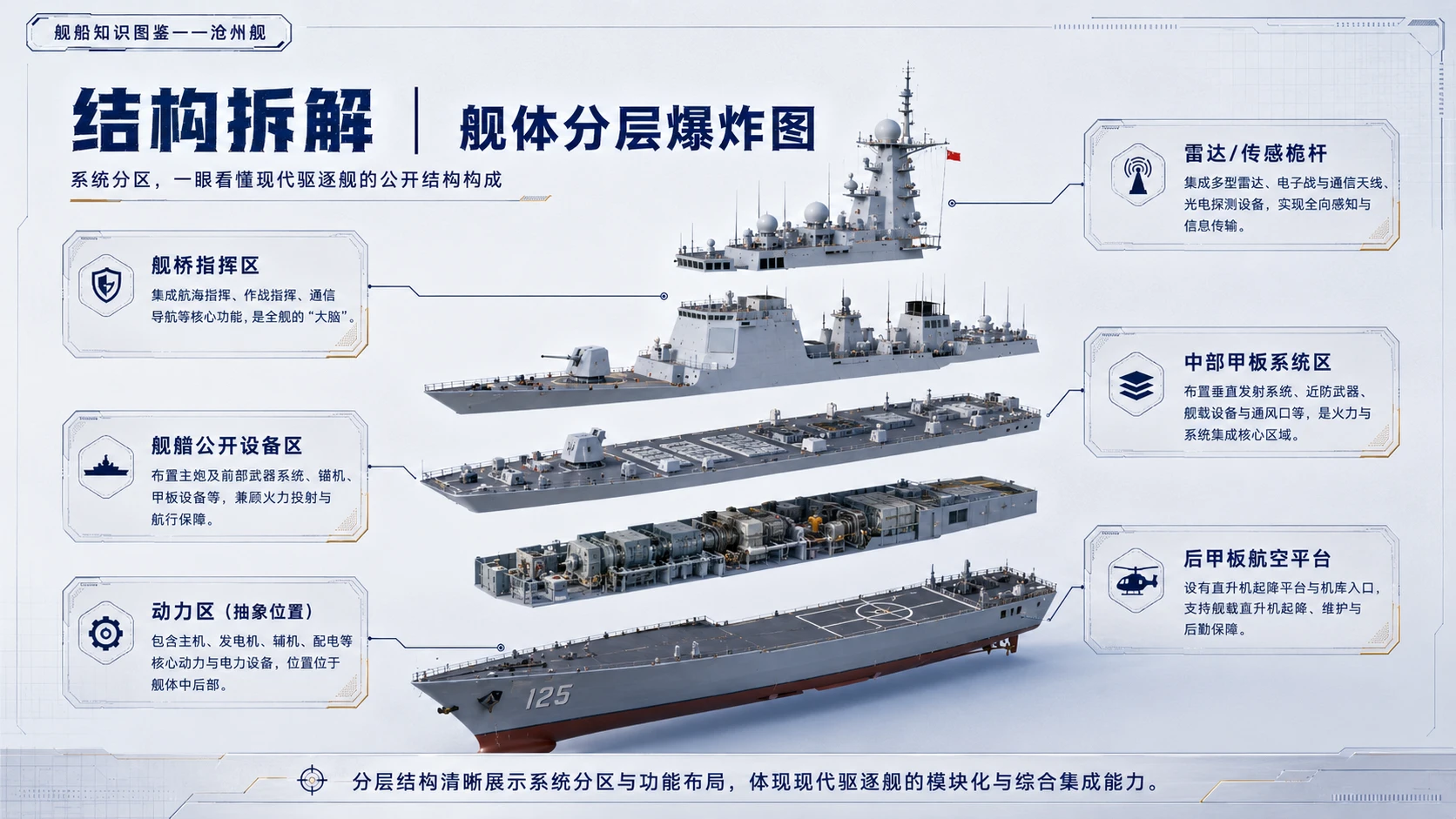 万物知识图鉴系列作品PPT——沧州舰 - 预览图5