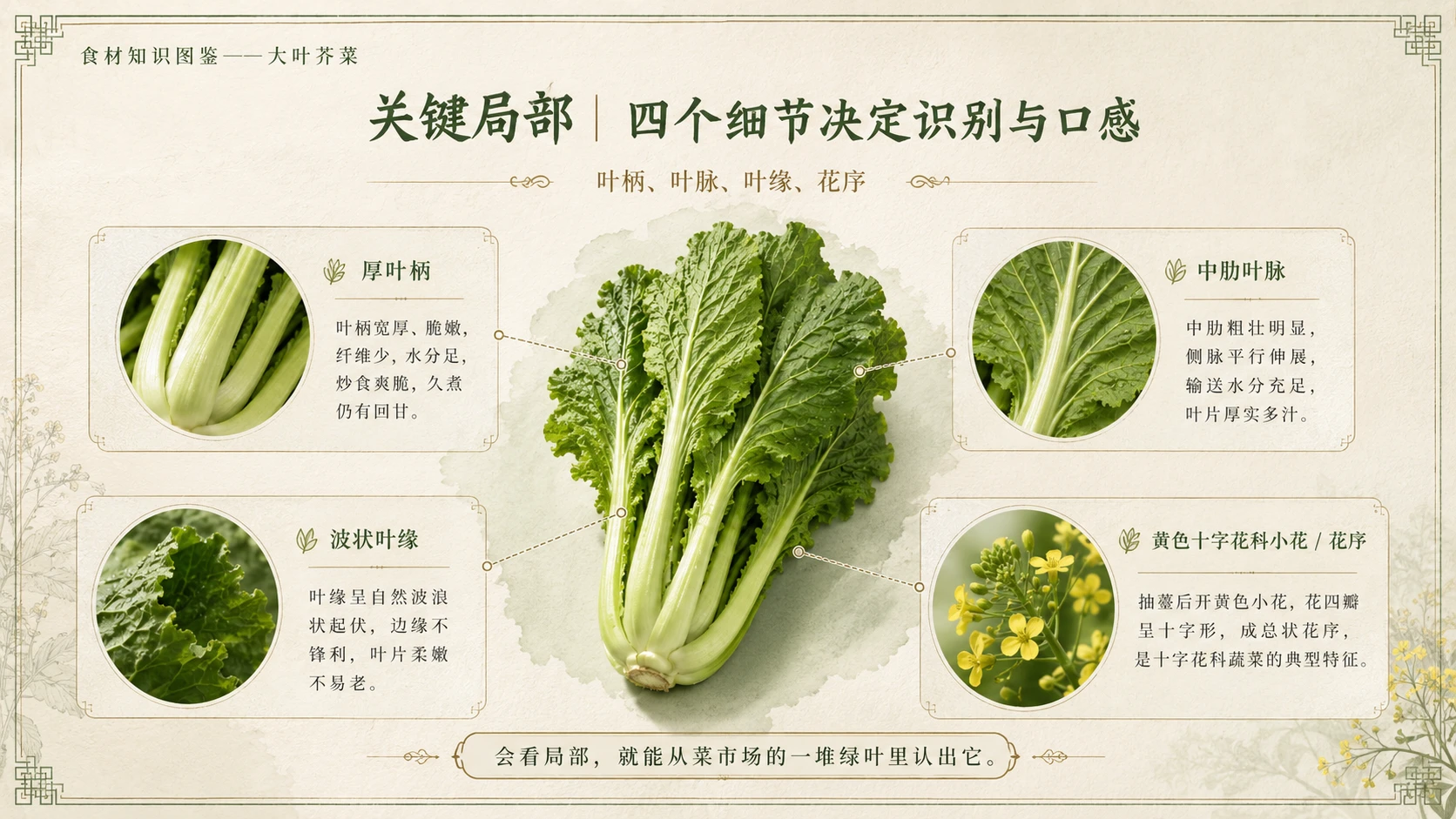万物知识图鉴系列作品PPT——大叶芥菜 - 预览图7