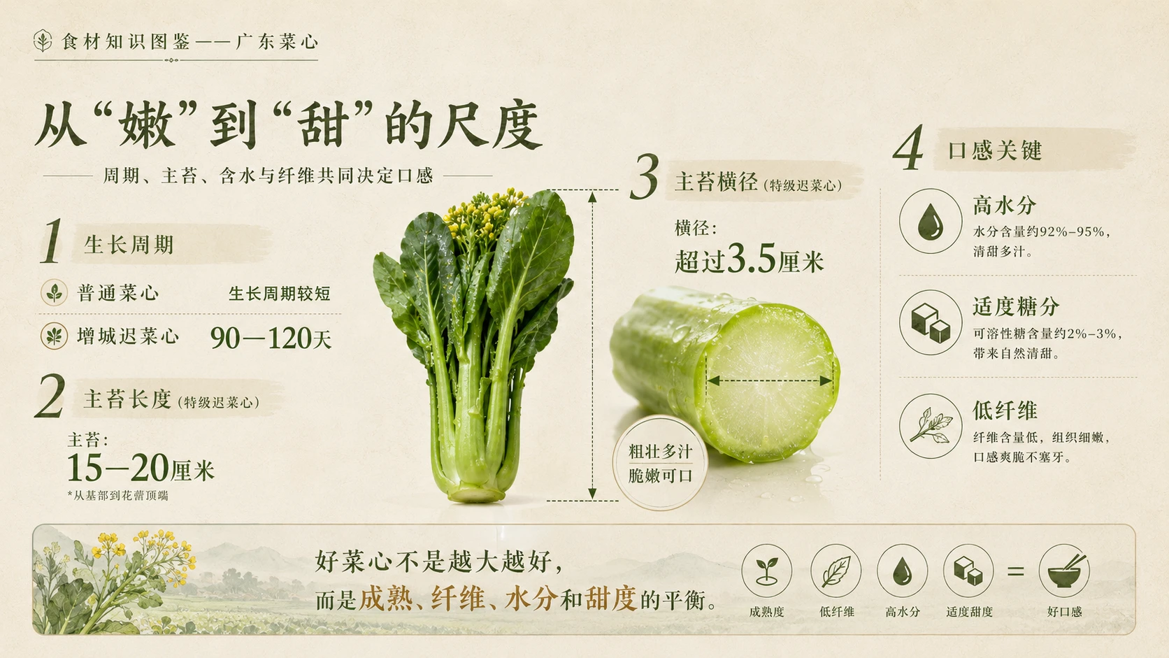 万物知识图鉴系列作品PPT——广东菜心 - 预览图4