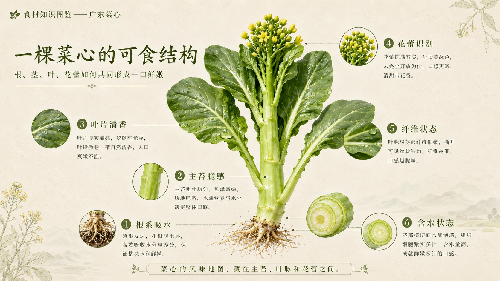万物知识图鉴系列作品PPT——广东菜心 - 预览图5