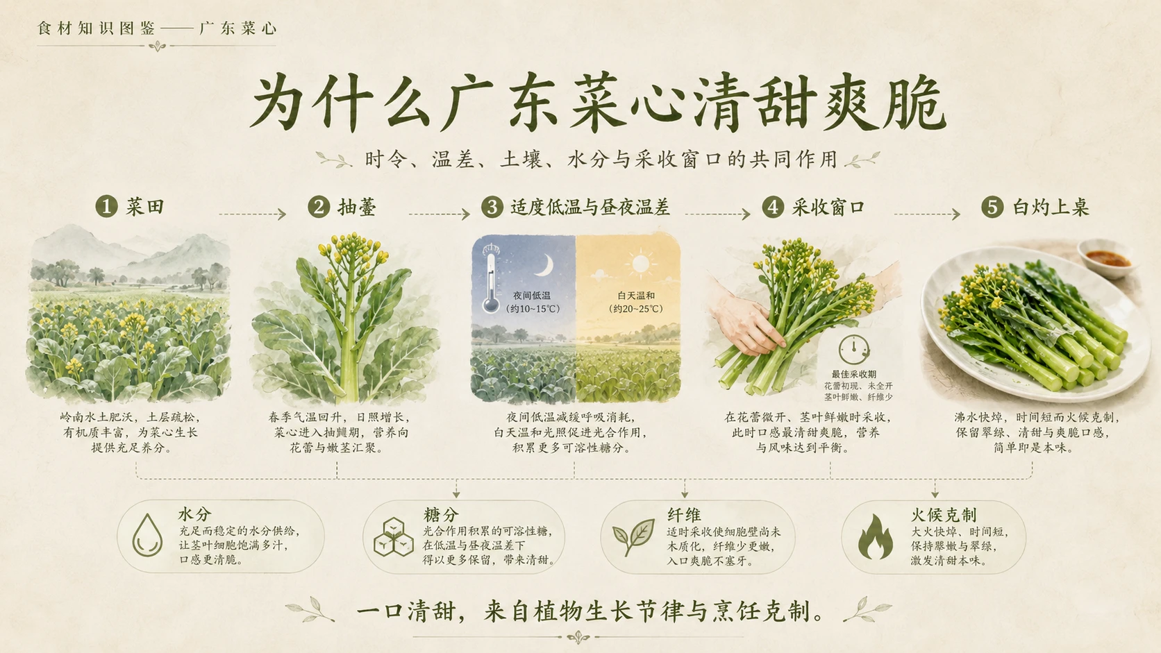 万物知识图鉴系列作品PPT——广东菜心 - 预览图6