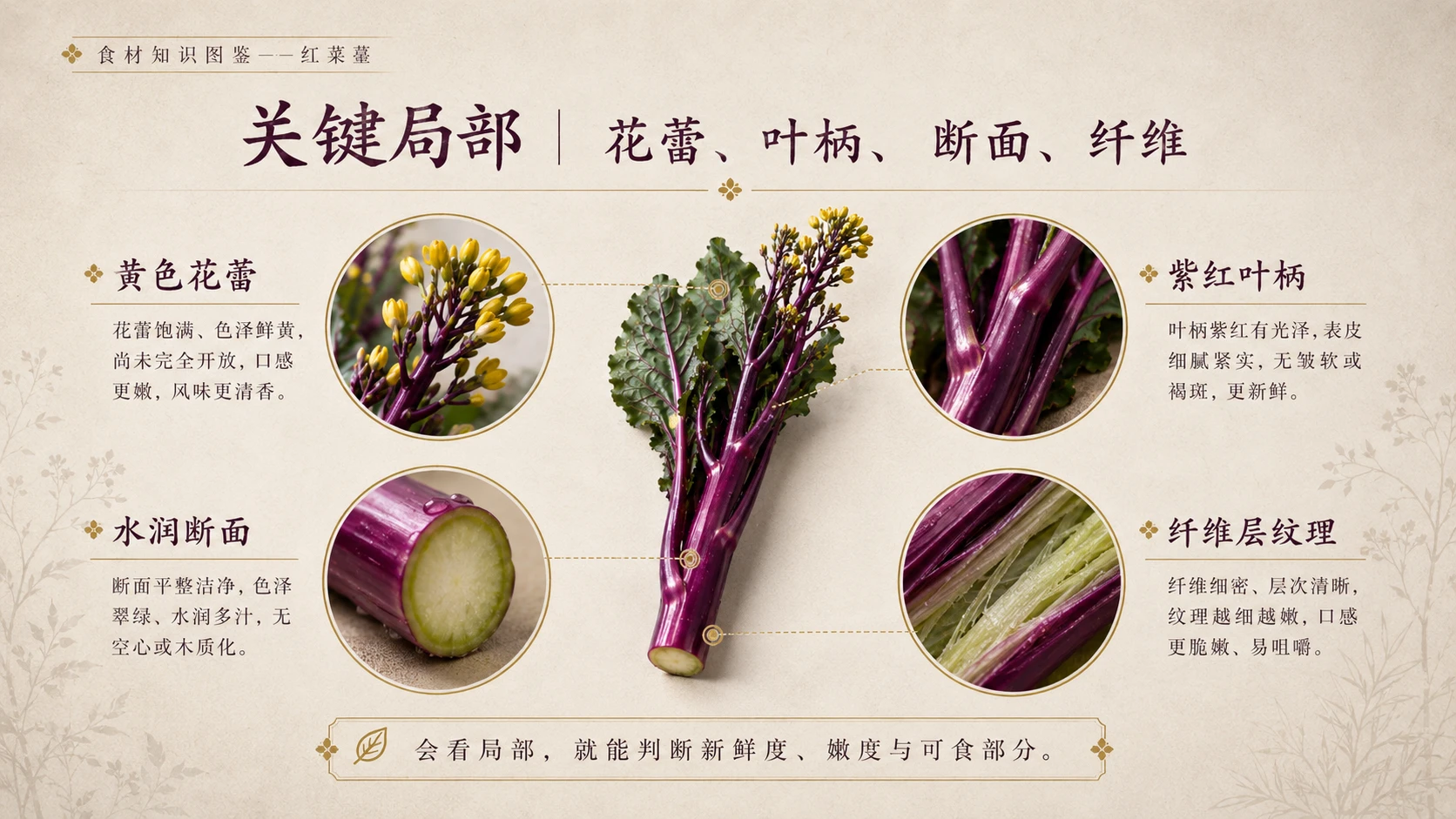万物知识图鉴系列作品PPT——红菜薹 - 预览图7