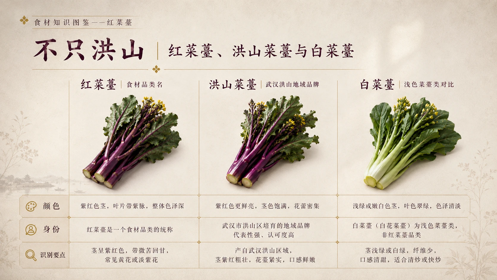 万物知识图鉴系列作品PPT——红菜薹 - 预览图8