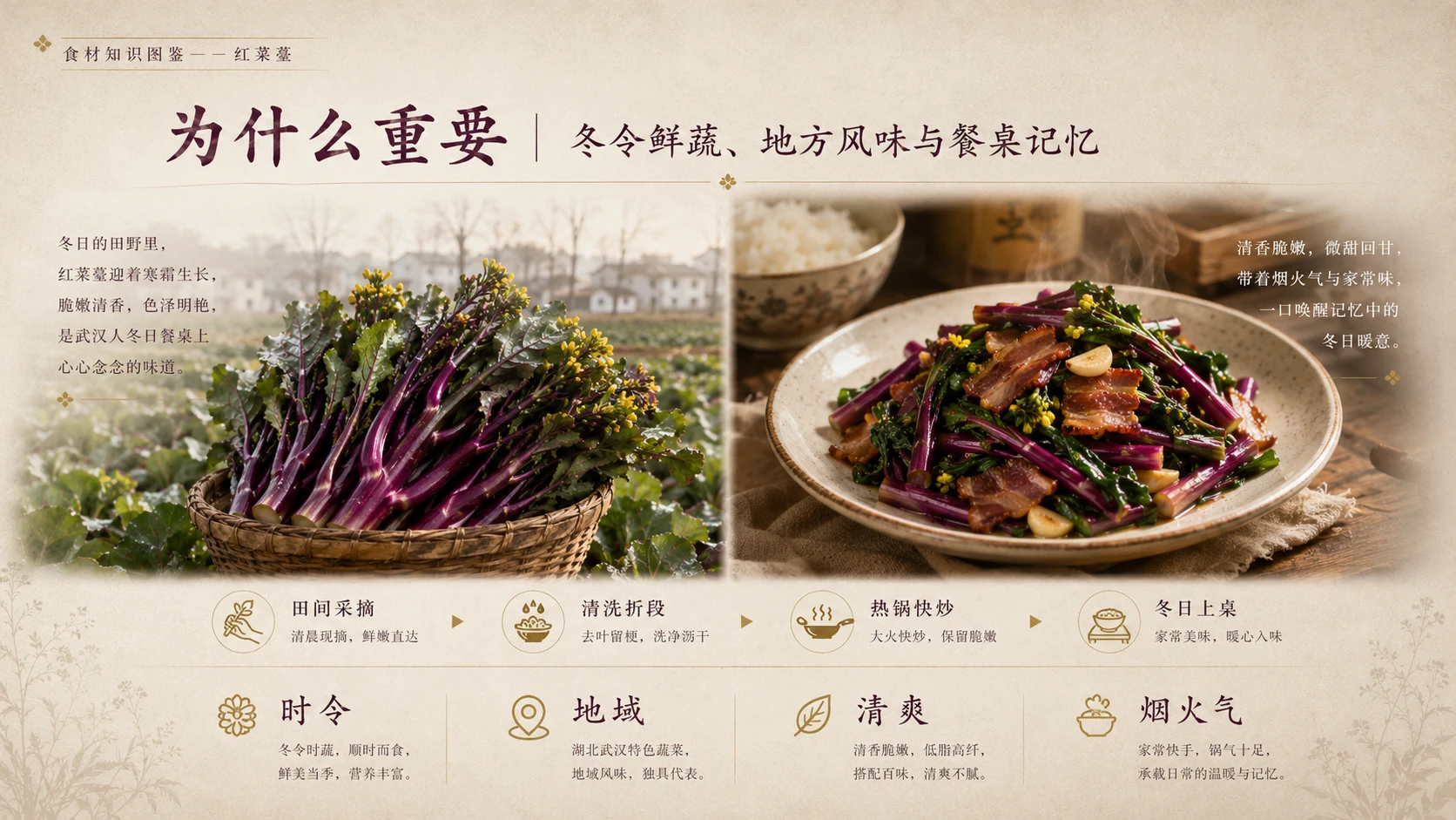 万物知识图鉴系列作品PPT——红菜薹 - 预览图9