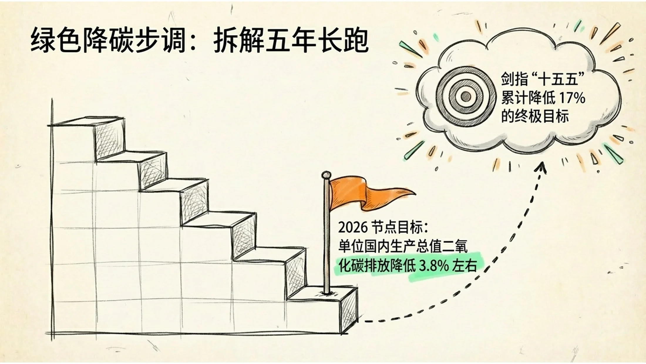 手绘图解风格2026政府报告极简图解PPT - 预览图7