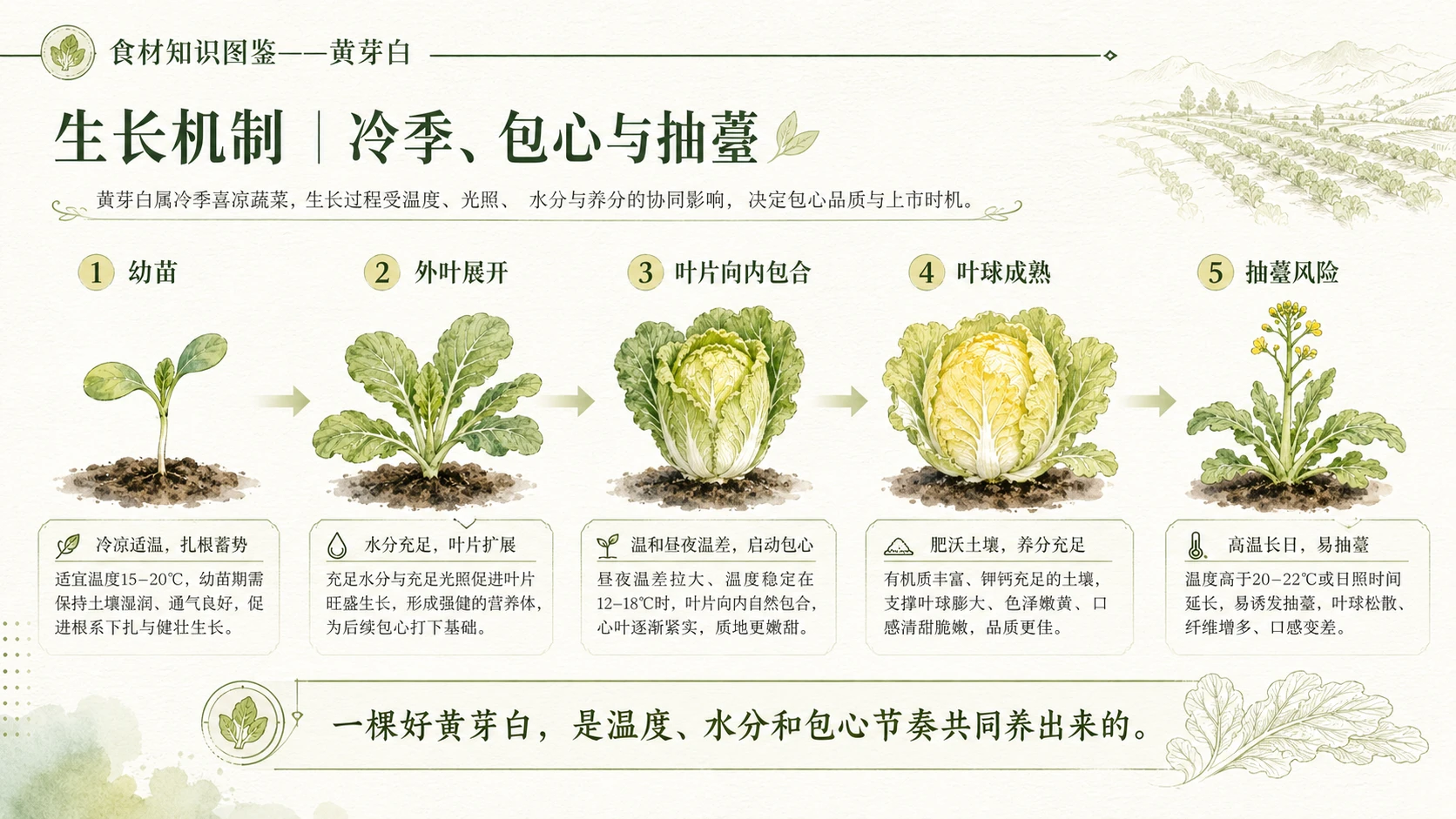 万物知识图鉴系列作品PPT——黄芽白 - 预览图6