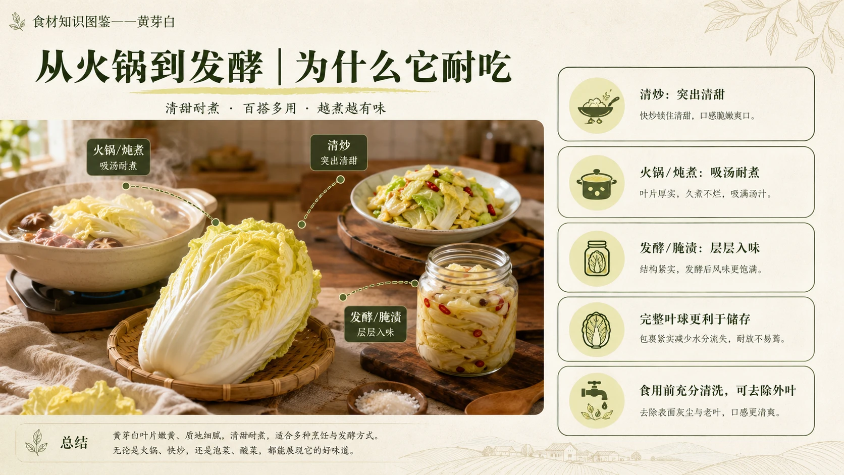 万物知识图鉴系列作品PPT——黄芽白 - 预览图9