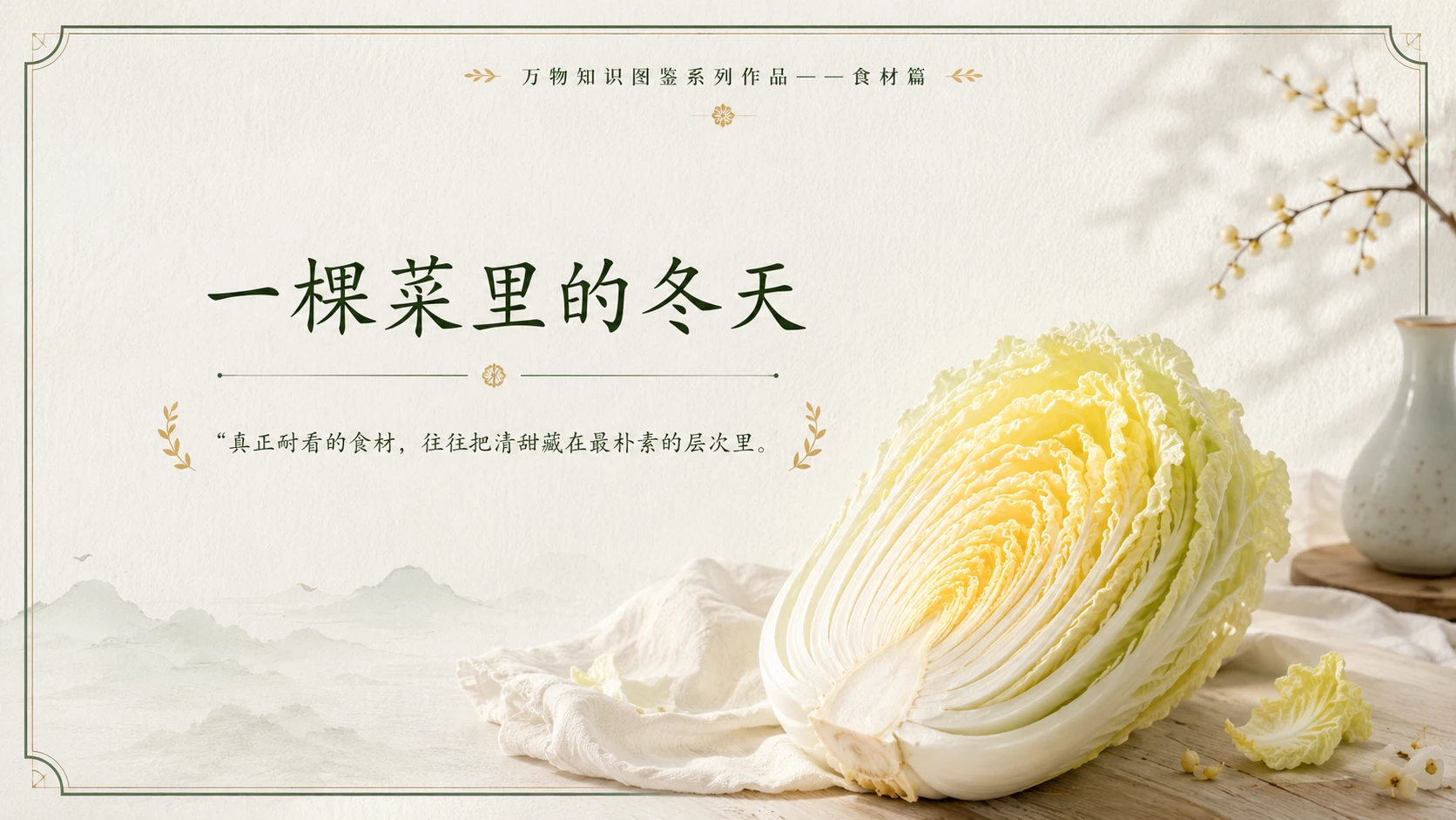 万物知识图鉴系列作品PPT——黄芽白 - 预览图10