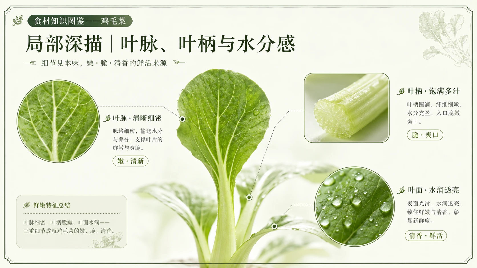 万物知识图鉴系列作品PPT——鸡毛菜 - 预览图7