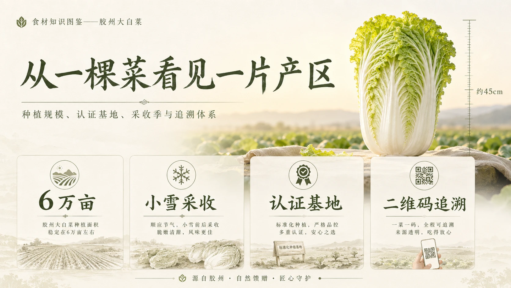 万物知识图鉴系列作品PPT——胶州大白菜 - 预览图4