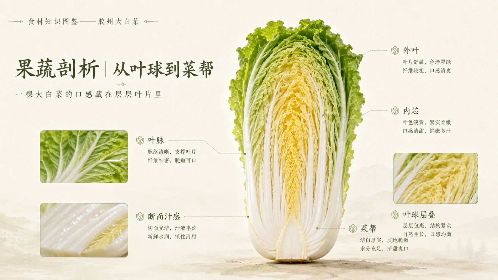 万物知识图鉴系列作品PPT——胶州大白菜 - 预览图5