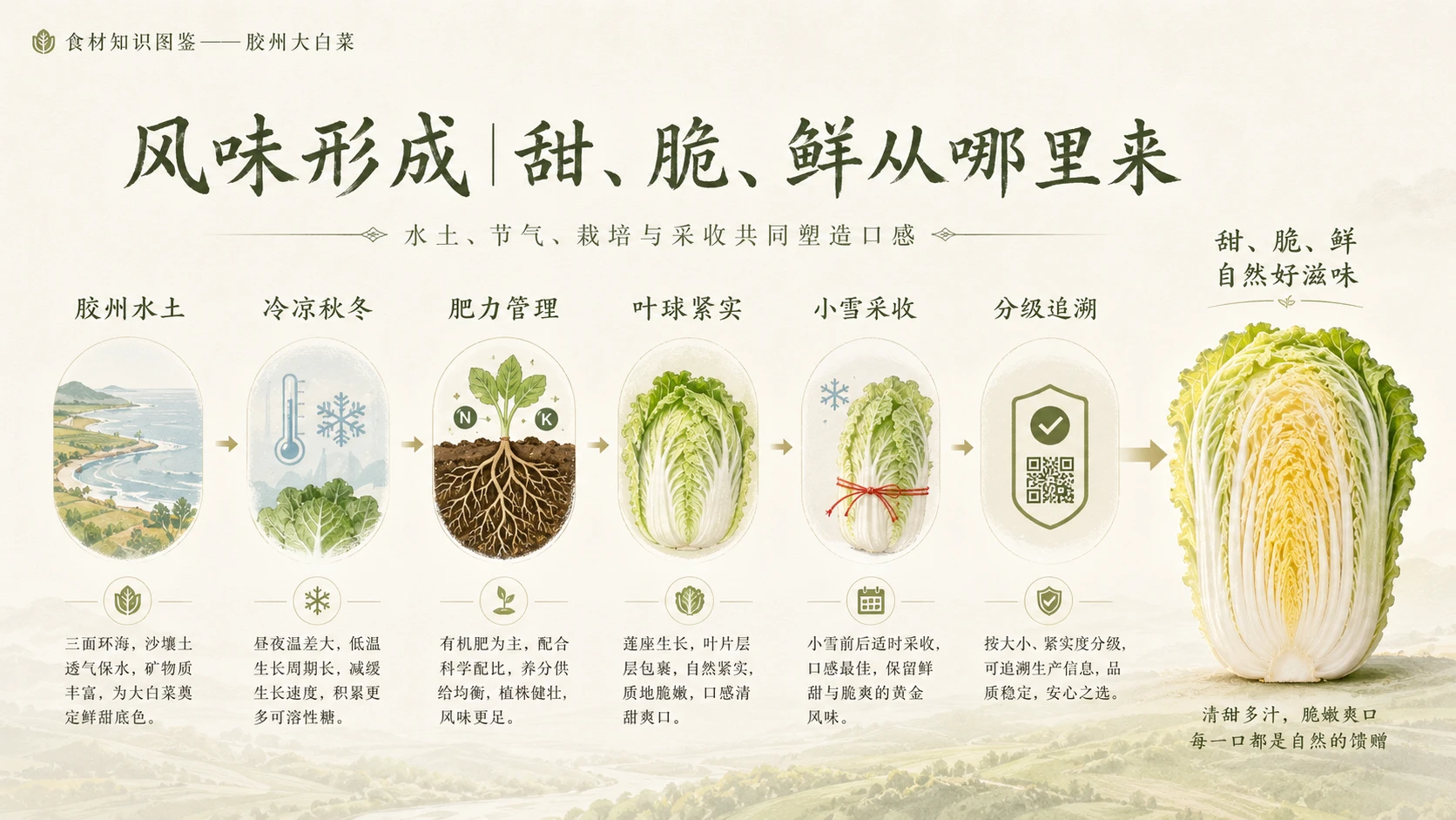 万物知识图鉴系列作品PPT——胶州大白菜 - 预览图6