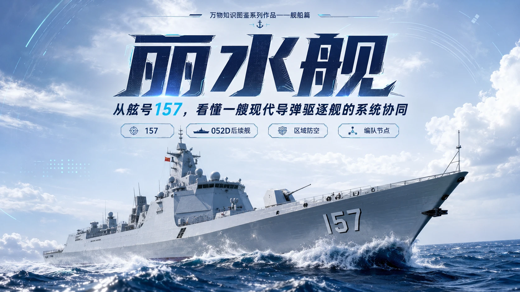 万物知识图鉴系列作品PPT——丽水舰 - 预览图1
