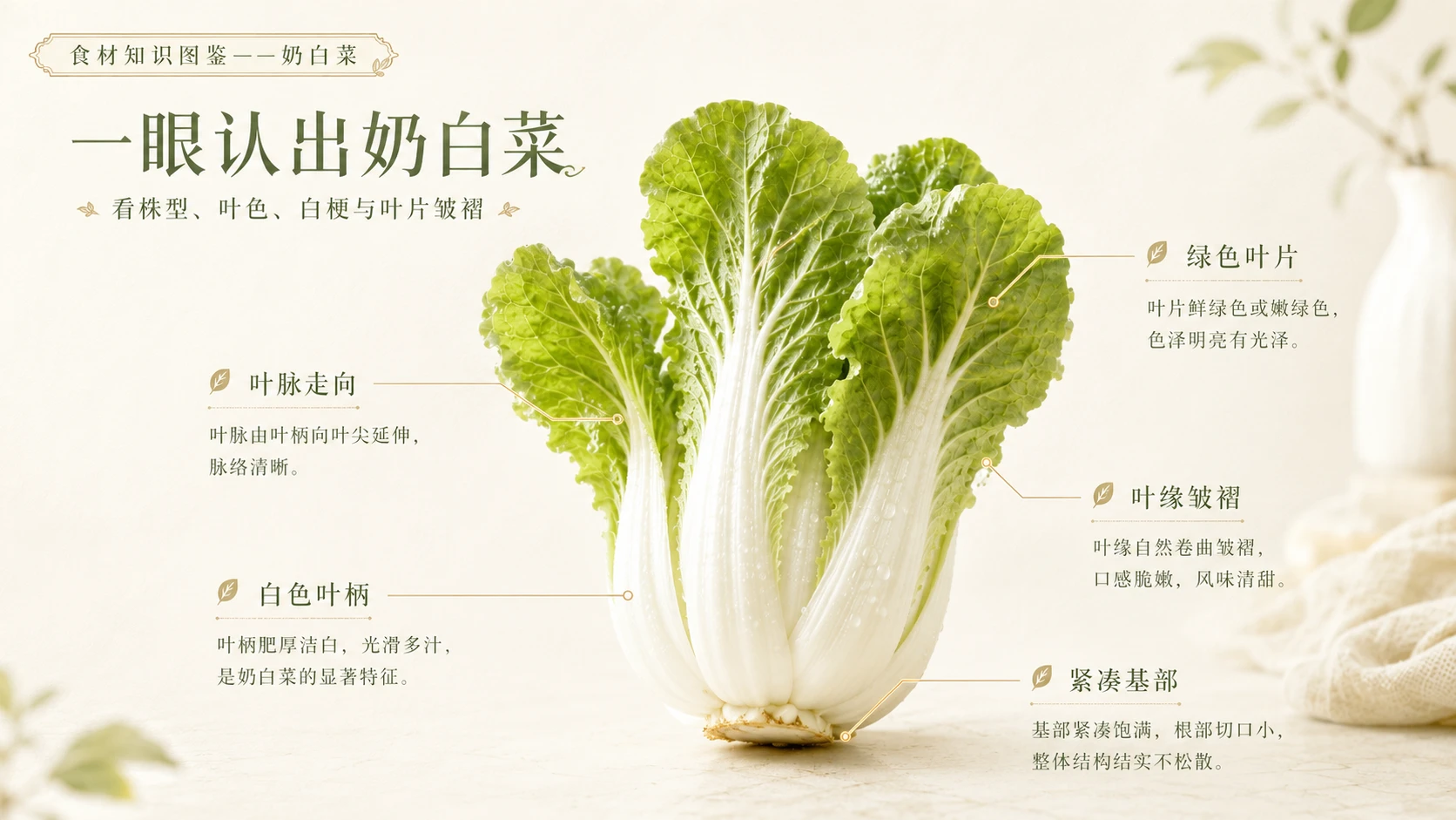 万物知识图鉴系列作品PPT——奶白菜 - 预览图3