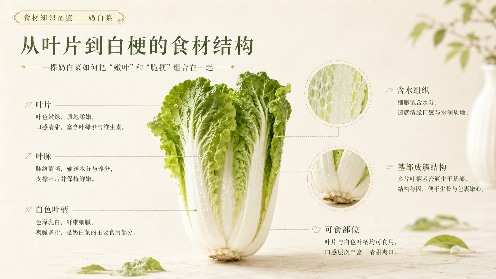 万物知识图鉴系列作品PPT——奶白菜 - 预览图5