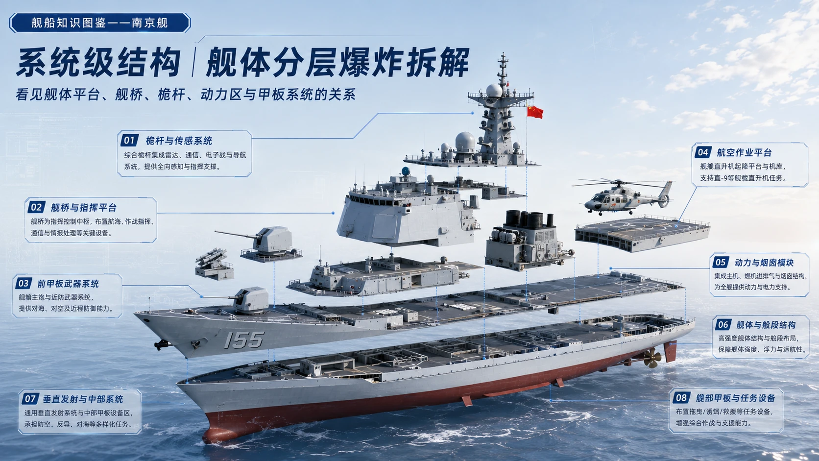 万物知识图鉴系列作品PPT——南京舰 - 预览图5