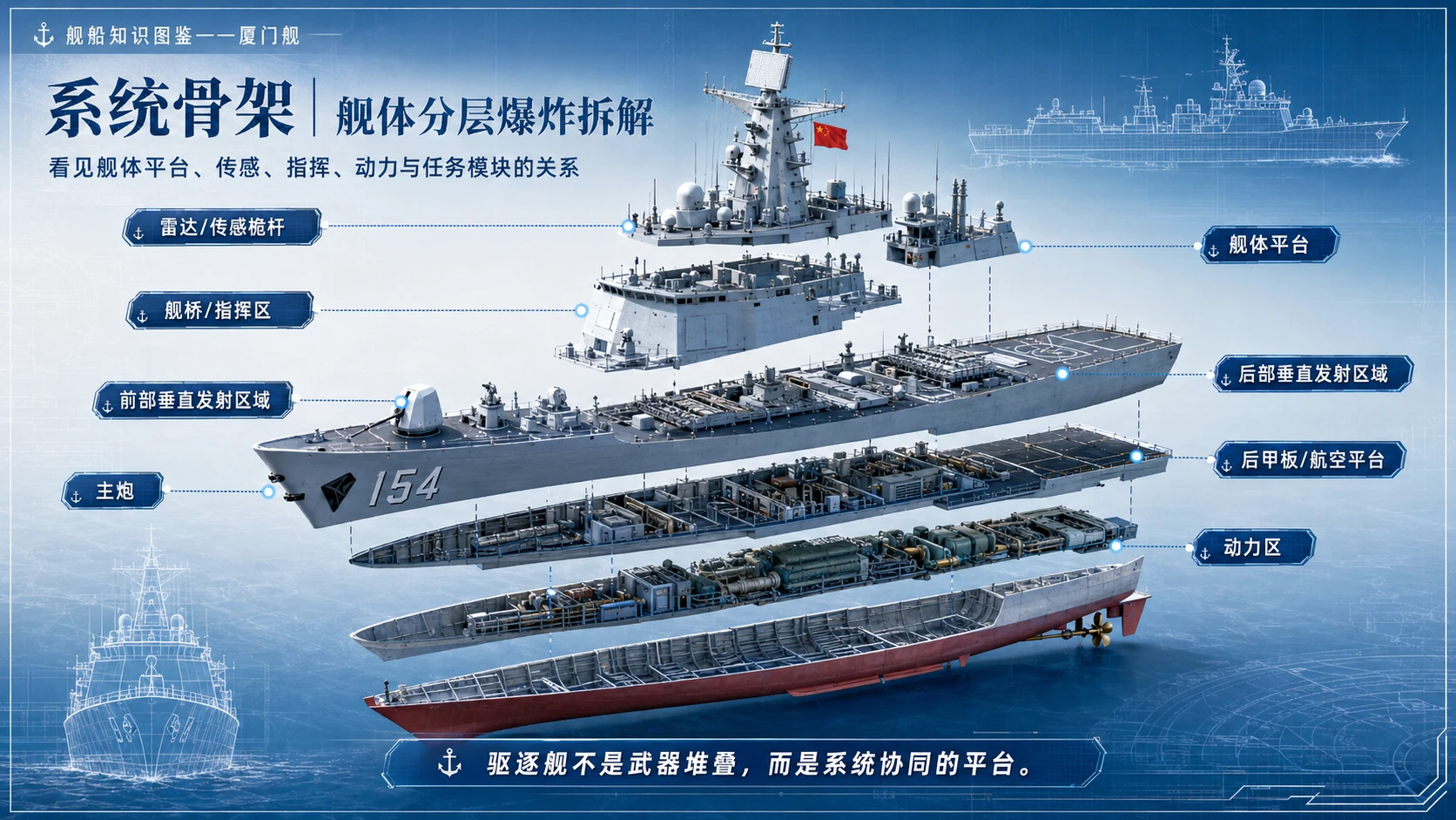 万物知识图鉴系列作品PPT——厦门舰 - 预览图5