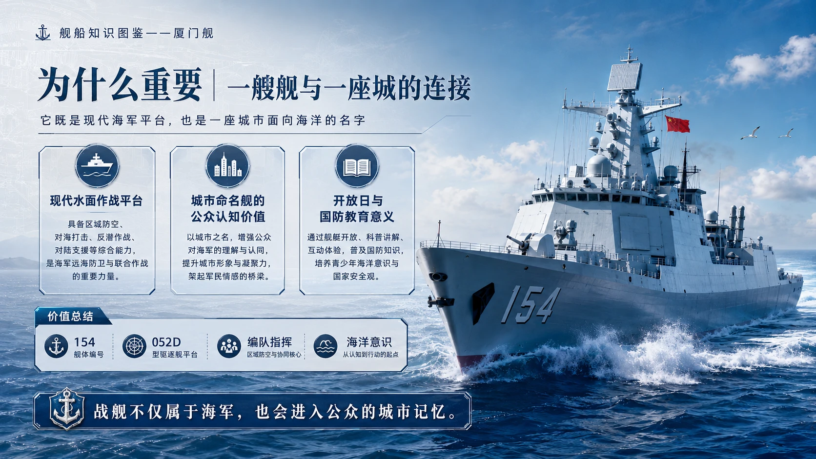 万物知识图鉴系列作品PPT——厦门舰 - 预览图9