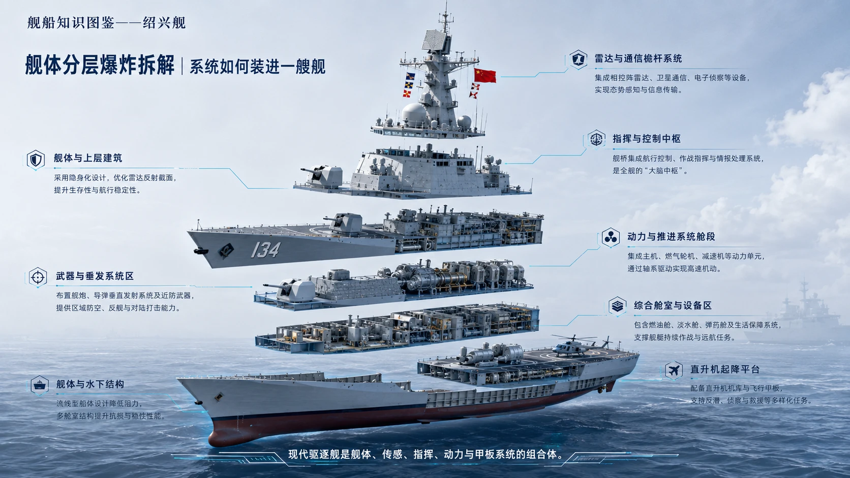 万物知识图鉴系列作品PPT——绍兴舰 - 预览图5