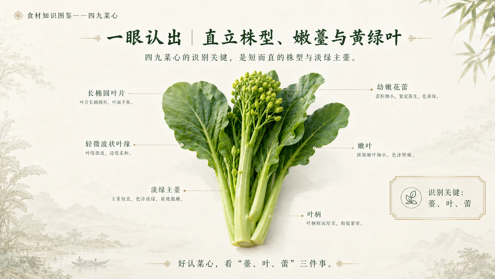 万物知识图鉴系列作品PPT——四九菜心 - 预览图3