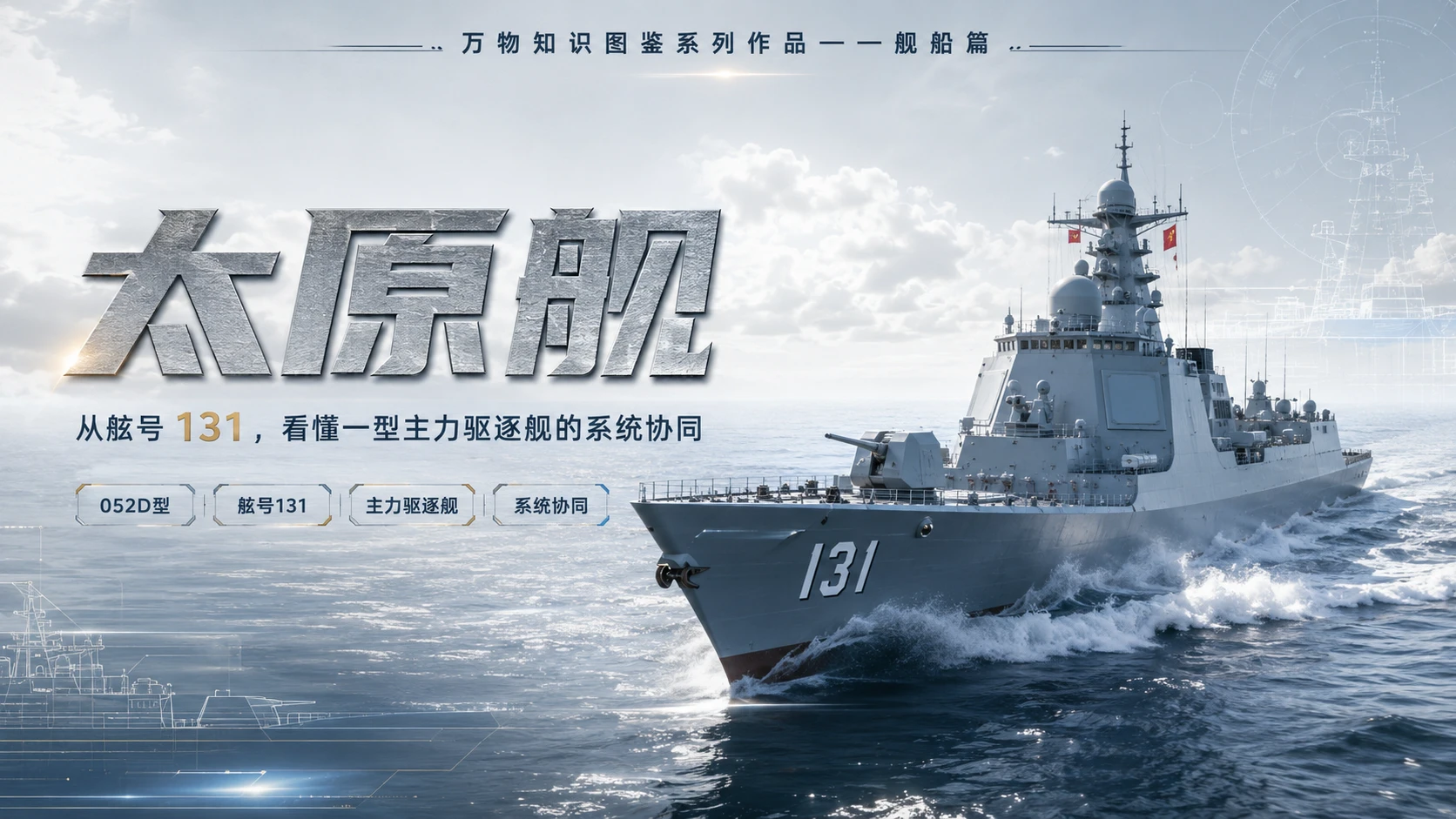 万物知识图鉴系列作品PPT——太原舰 - 预览图1