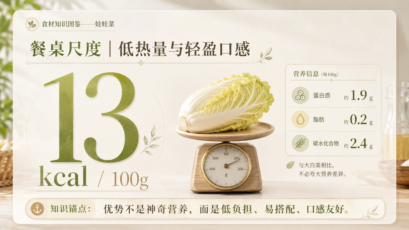 万物知识图鉴系列作品PPT——娃娃菜 - 预览图4