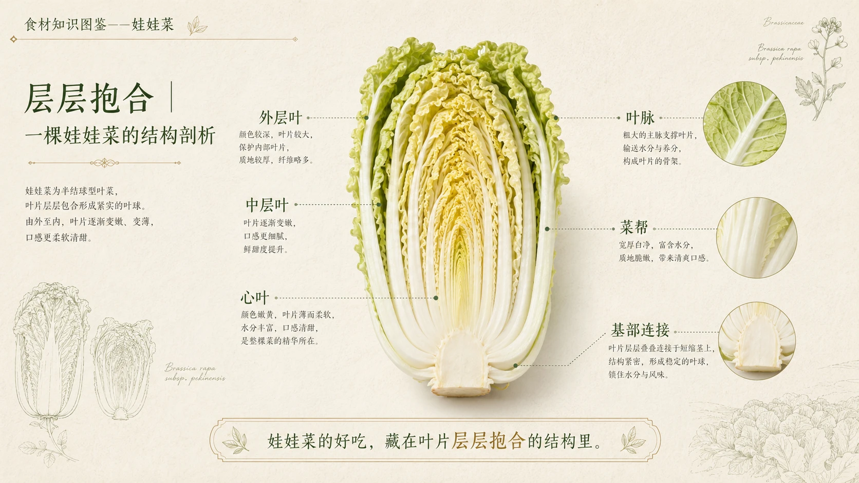 万物知识图鉴系列作品PPT——娃娃菜 - 预览图5