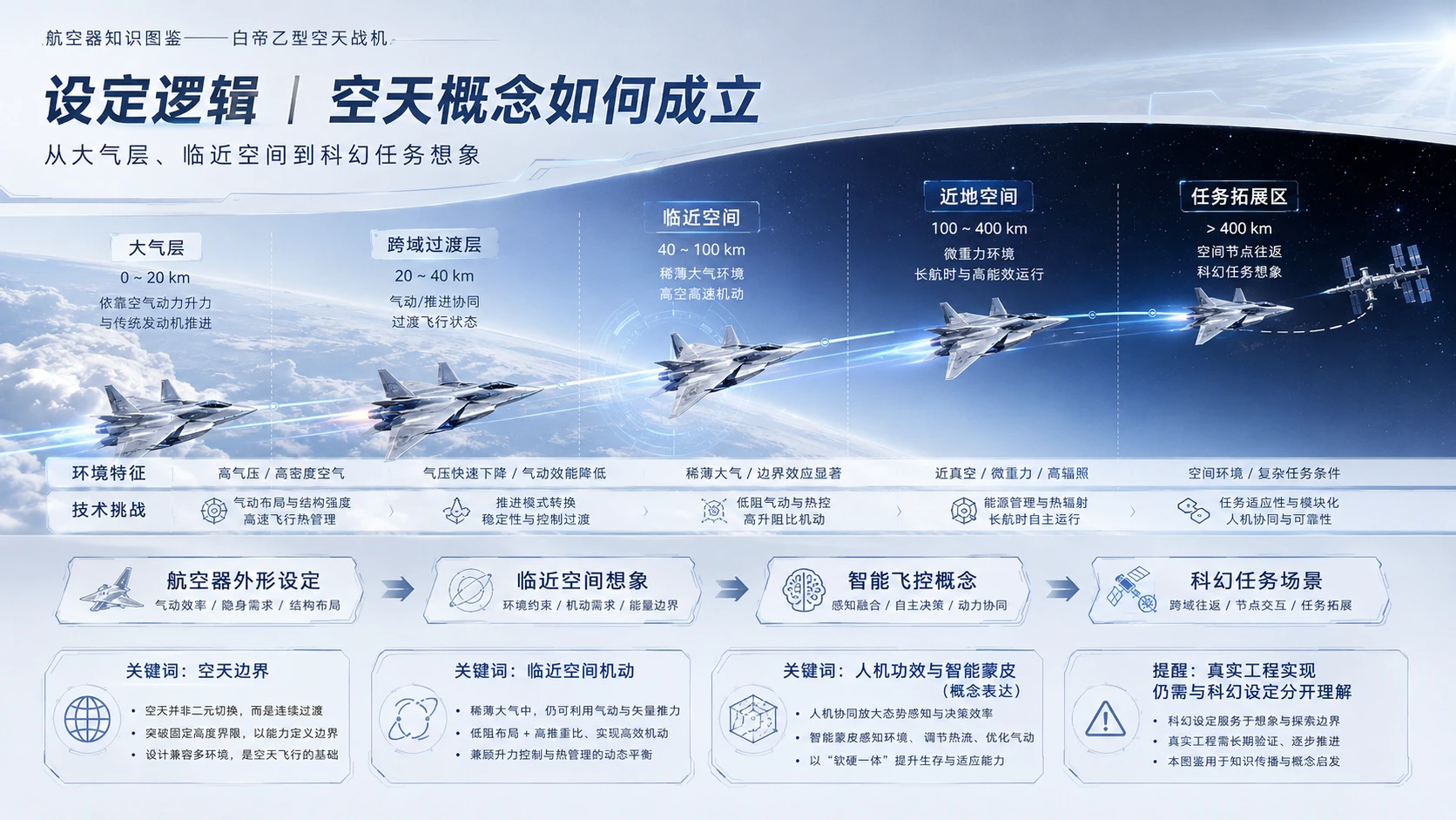 万物知识图鉴系列作品PPT——白帝乙型空天战机 - 预览图6