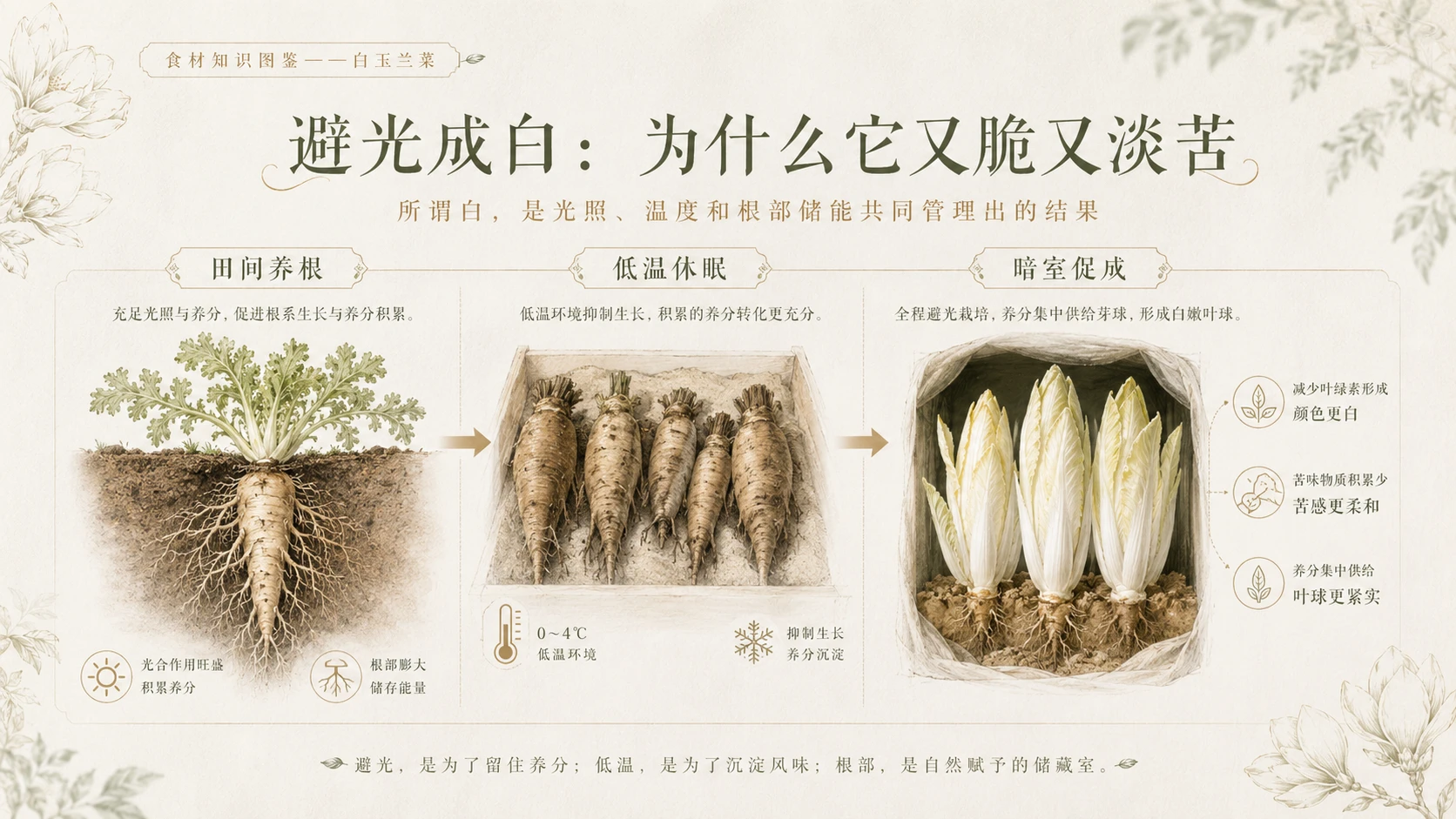 万物知识图鉴系列作品PPT——白玉兰菜 - 预览图6
