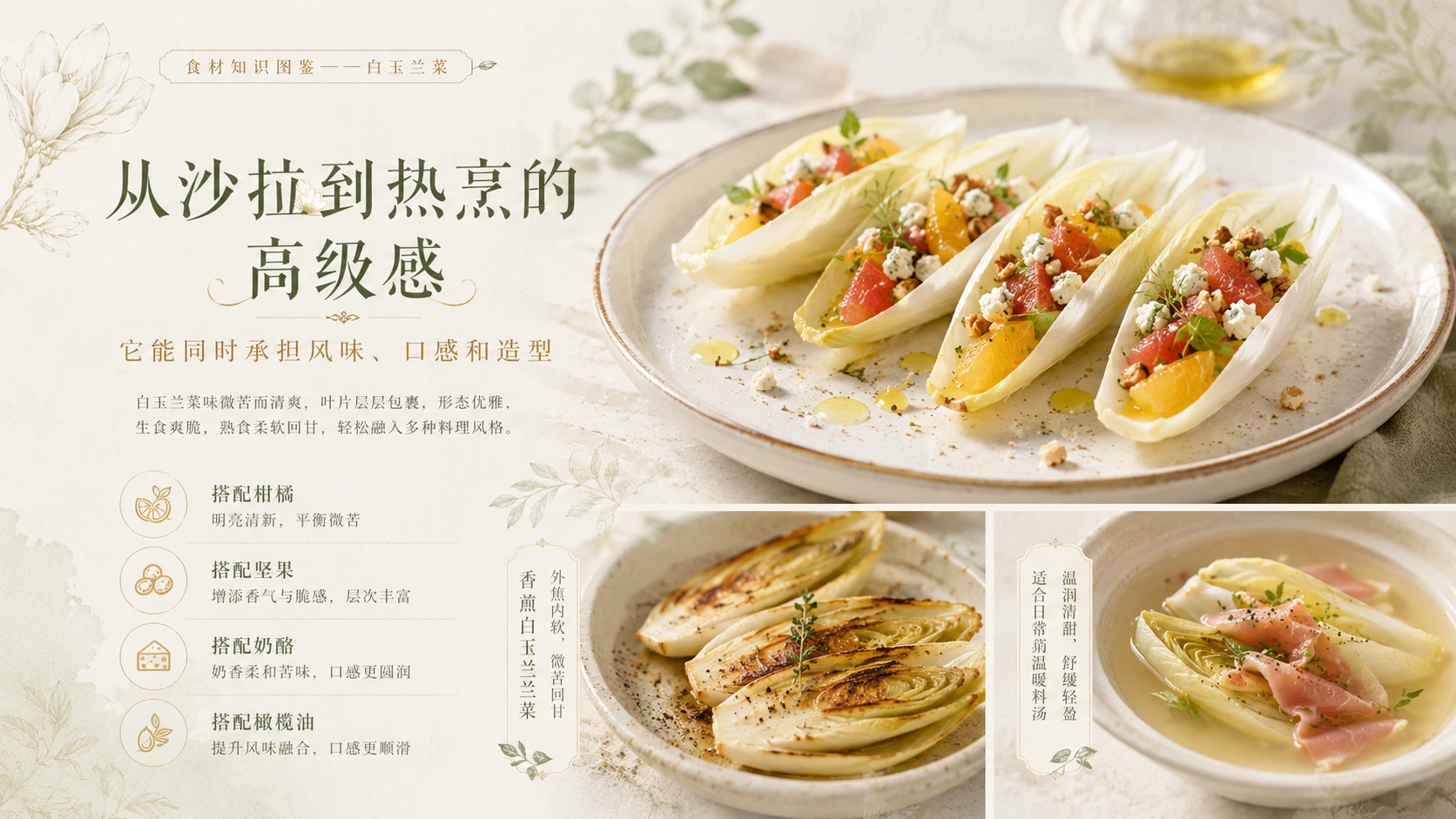 万物知识图鉴系列作品PPT——白玉兰菜 - 预览图9