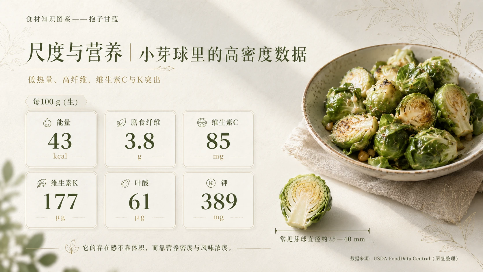 万物知识图鉴系列作品PPT——抱子甘蓝 - 预览图4