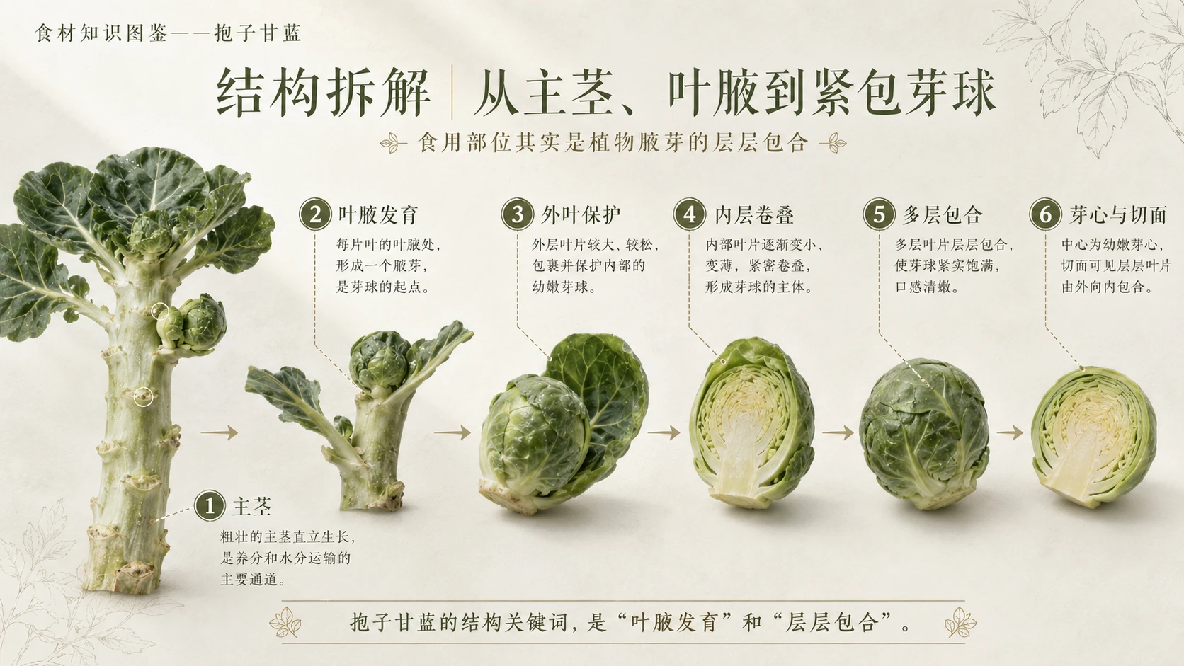 万物知识图鉴系列作品PPT——抱子甘蓝 - 预览图5