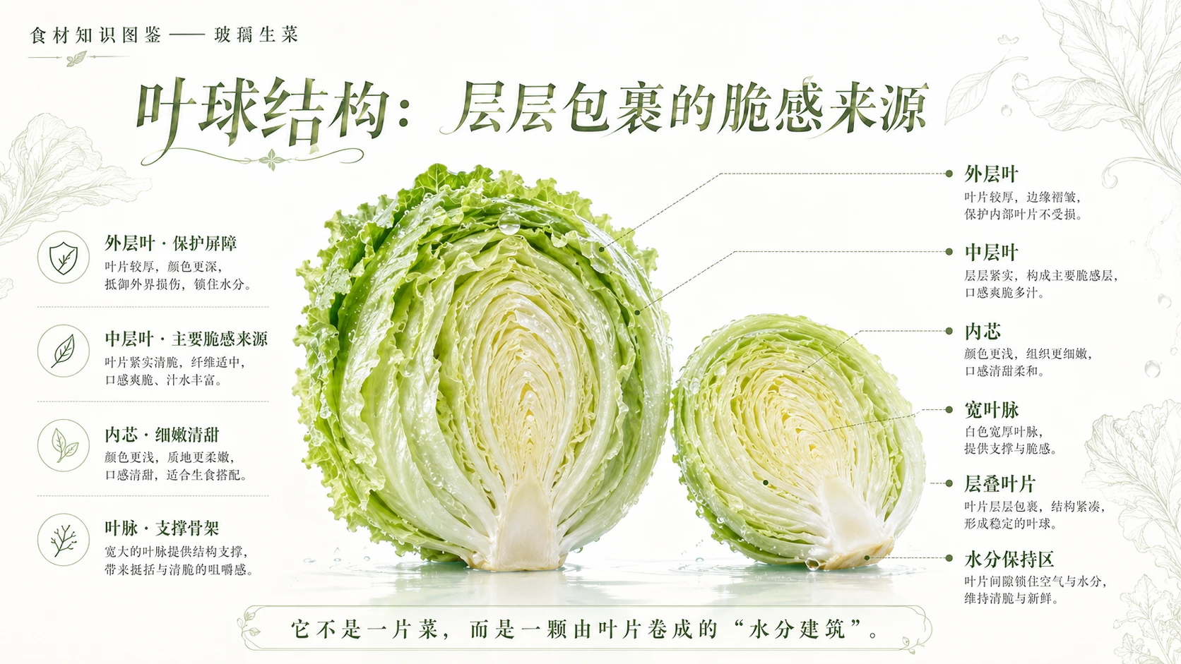 万物知识图鉴系列作品PPT——玻璃生菜 - 预览图5