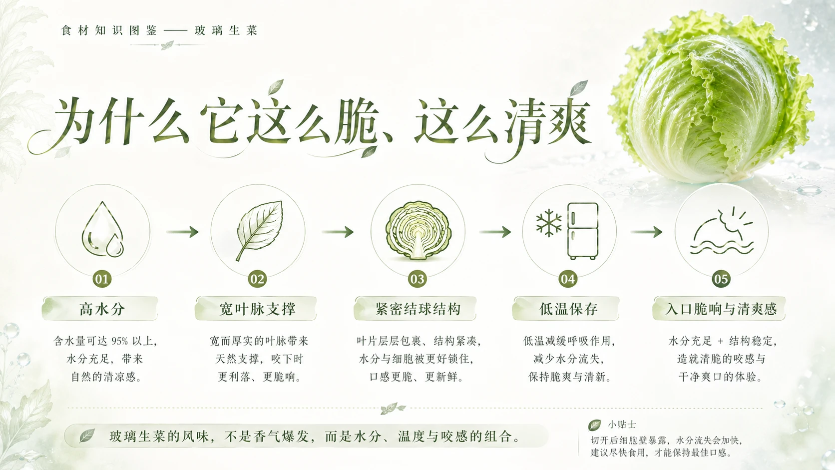 万物知识图鉴系列作品PPT——玻璃生菜 - 预览图6