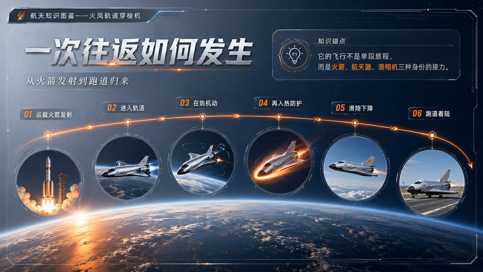 万物知识图鉴系列作品PPT——火凤轨道穿梭机 - 预览图6