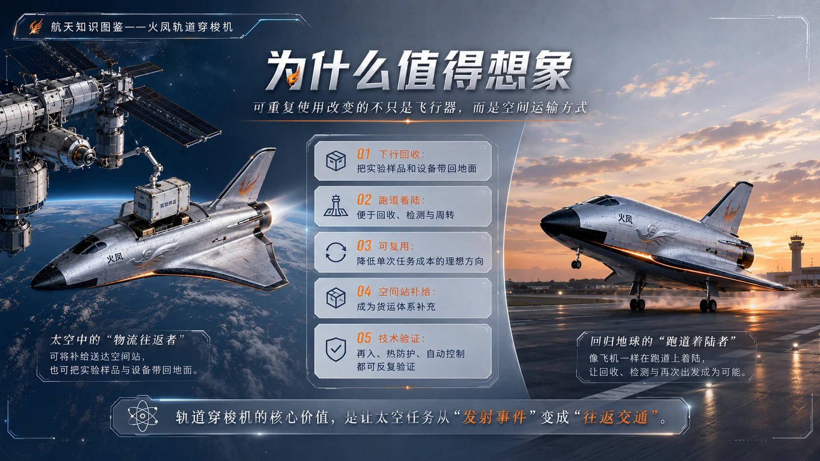 万物知识图鉴系列作品PPT——火凤轨道穿梭机 - 预览图9