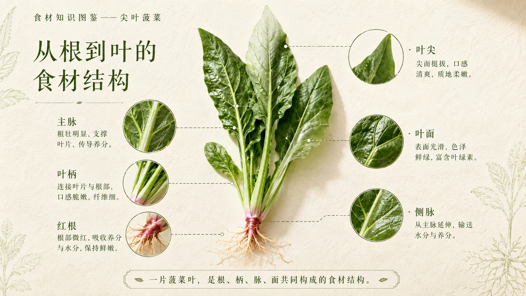 万物知识图鉴系列作品PPT——尖叶菠菜 - 预览图5