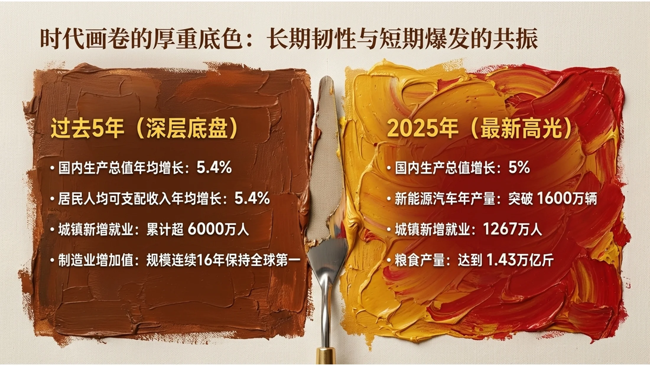 油画风格政府工作报告PPT - 预览图2