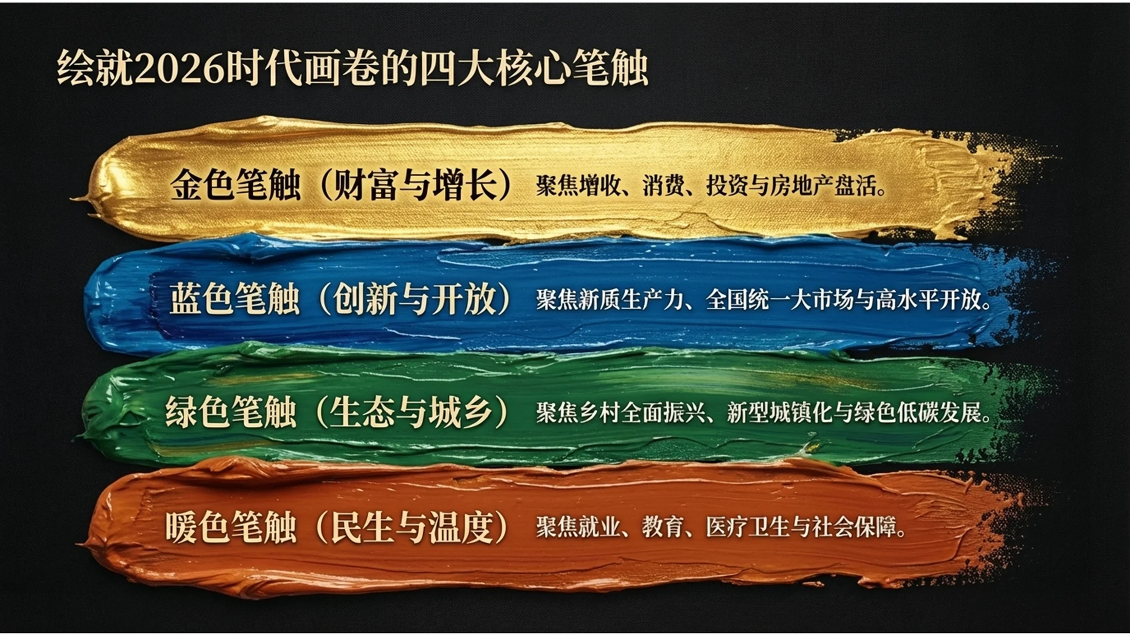 油画风格政府工作报告PPT - 预览图6