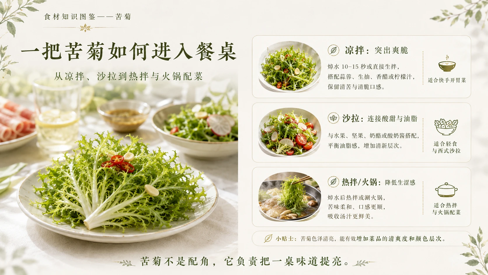 万物知识图鉴系列作品PPT——苦菊 - 预览图9