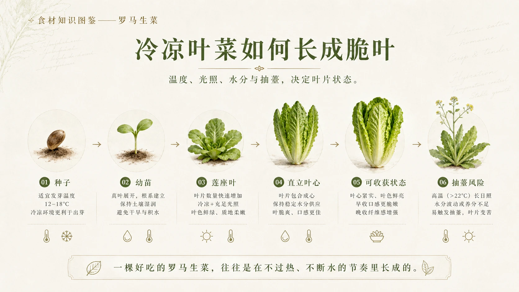 万物知识图鉴系列作品PPT——罗马生菜 - 预览图6