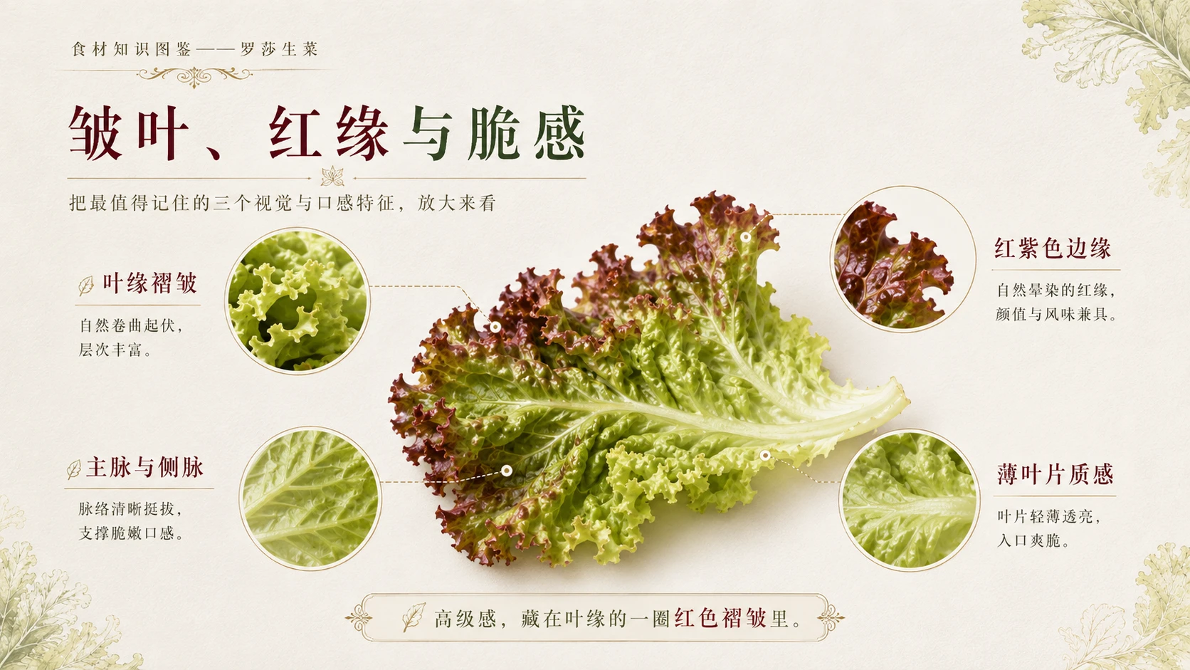 万物知识图鉴系列作品PPT——罗莎生菜 - 预览图7