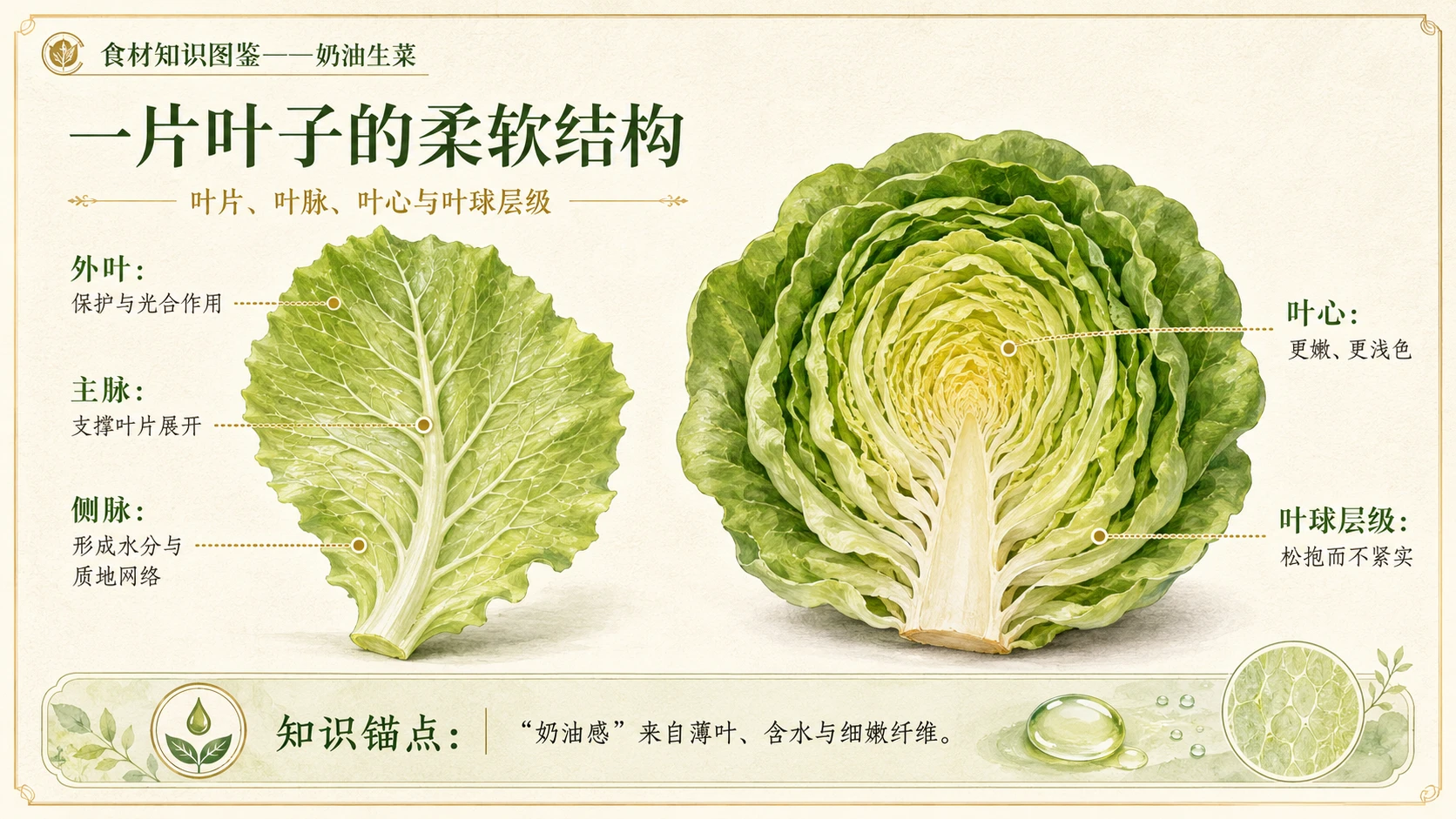 万物知识图鉴系列作品PPT——奶油生菜 - 预览图5