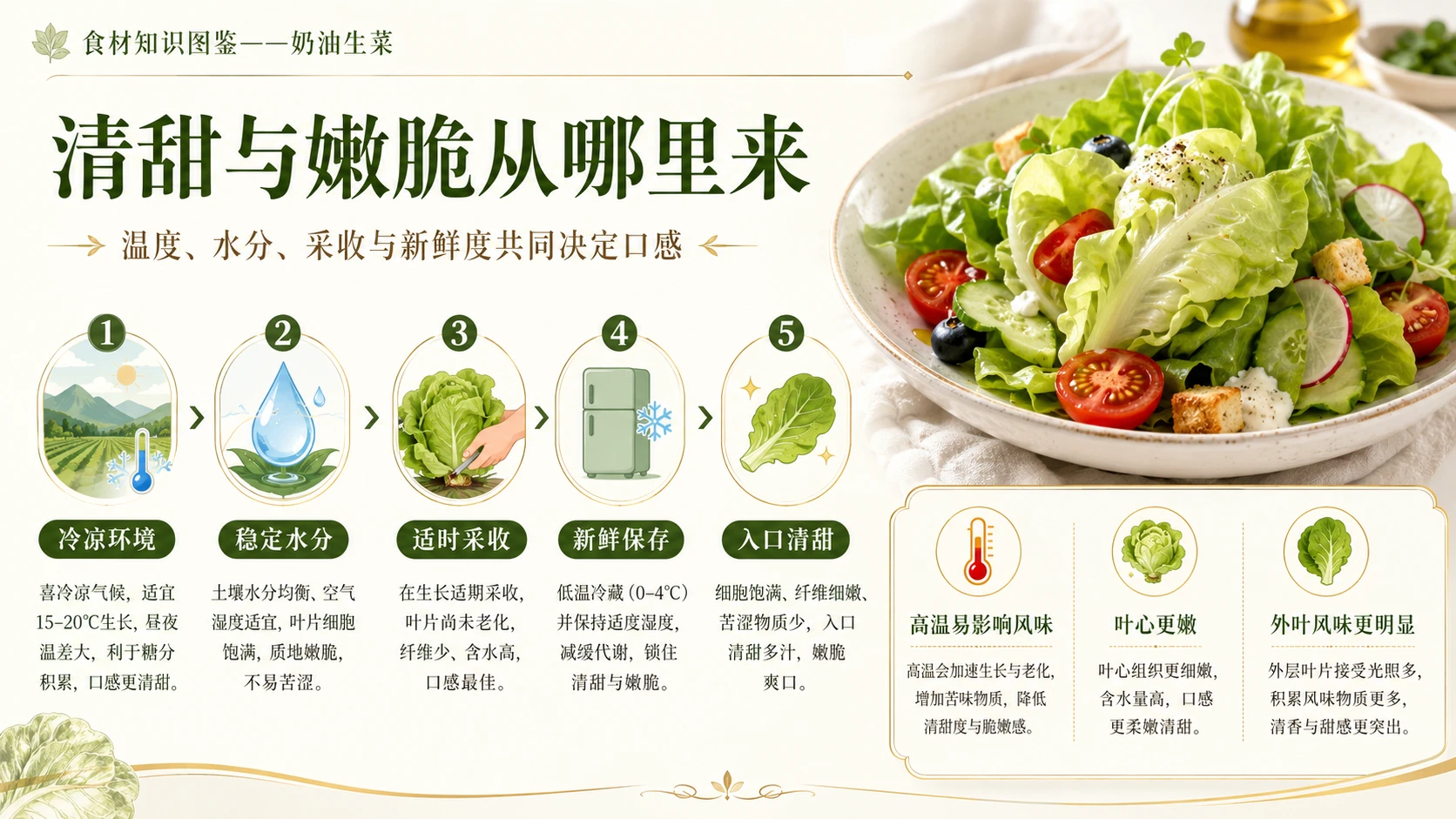 万物知识图鉴系列作品PPT——奶油生菜 - 预览图6