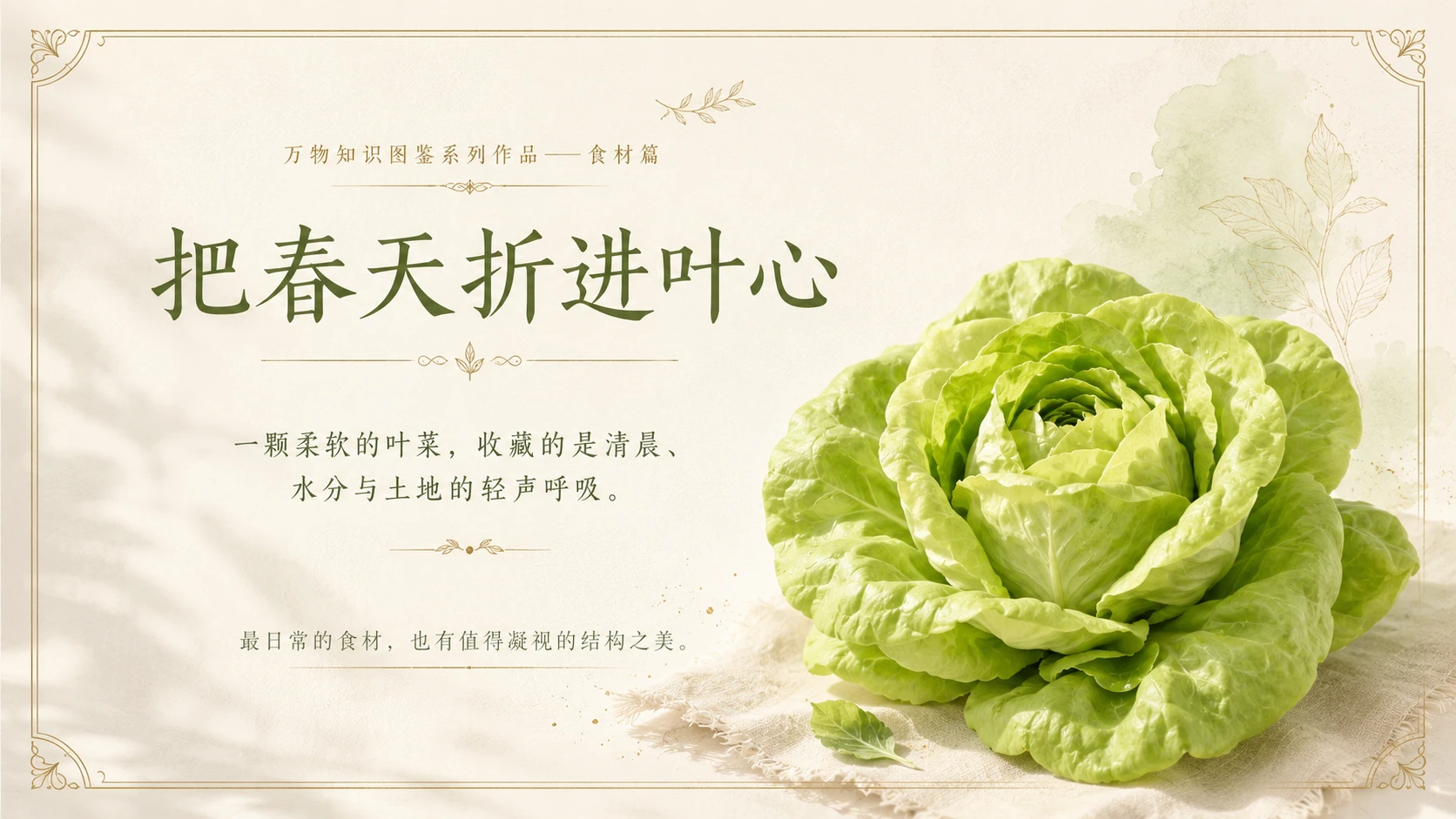 万物知识图鉴系列作品PPT——奶油生菜 - 预览图10